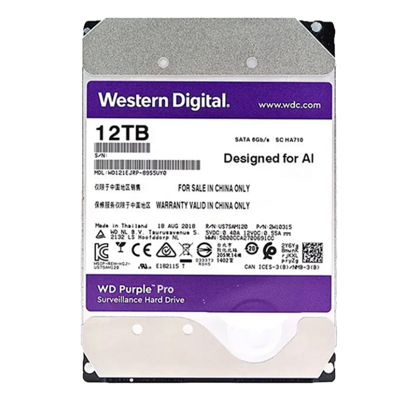 12TB 西数 台式机械硬盘 3.5寸 SATA接口