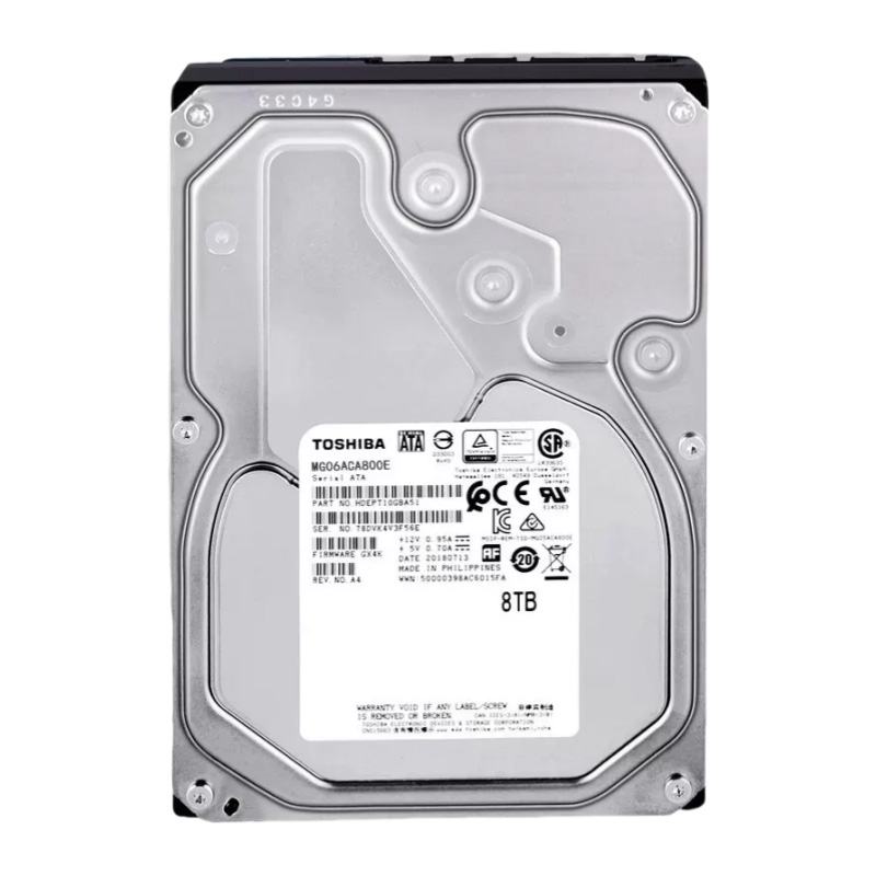 8TB 东芝 台式机械硬盘 3.5寸 SATA接口