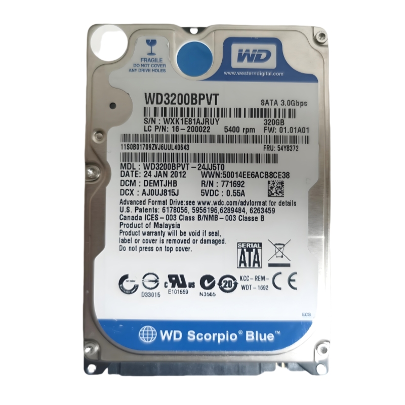 320GB 笔记本硬盘 2.5寸 SATA接口